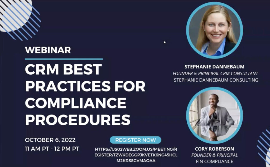 CRM Best Practices and Compliance Procedures: Part 1